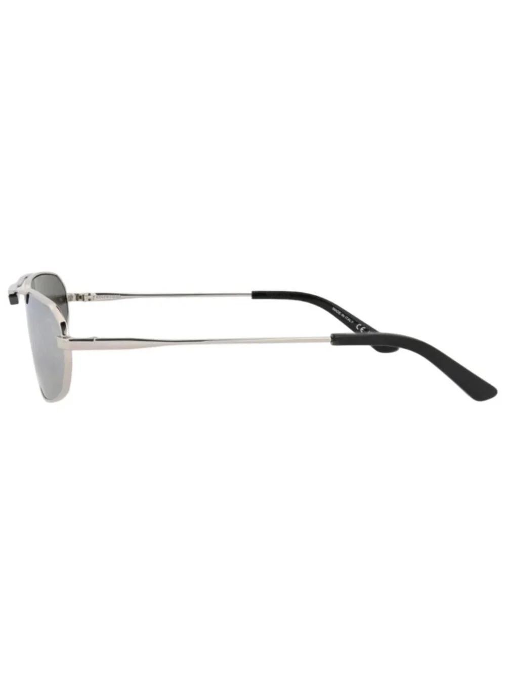 New Balenciaga Women's Sunglasses Shield Wrap Metal Frame Mens Silver Silver